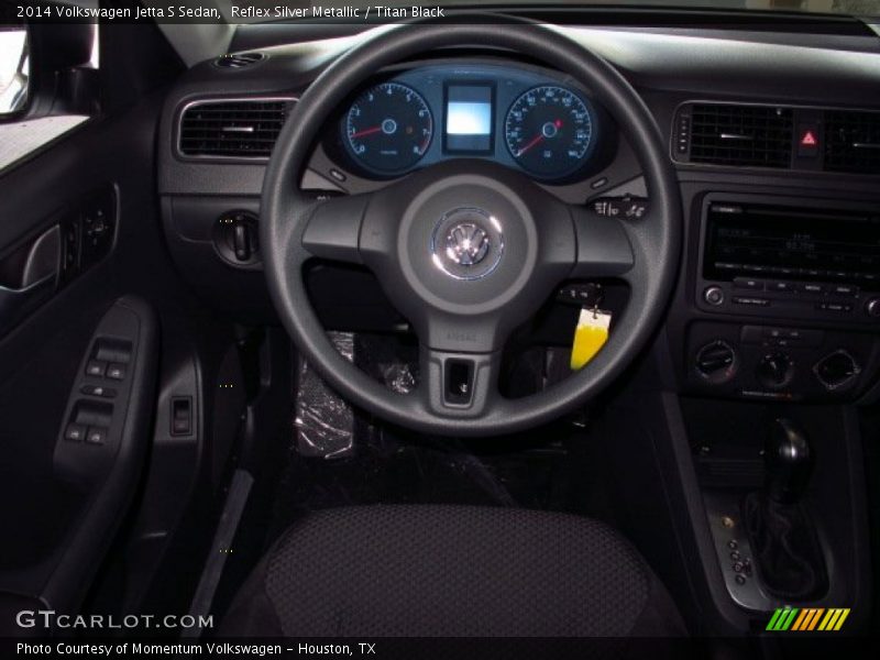 Reflex Silver Metallic / Titan Black 2014 Volkswagen Jetta S Sedan