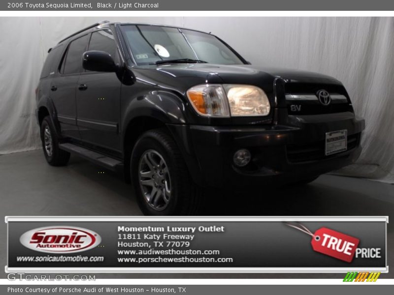 Black / Light Charcoal 2006 Toyota Sequoia Limited