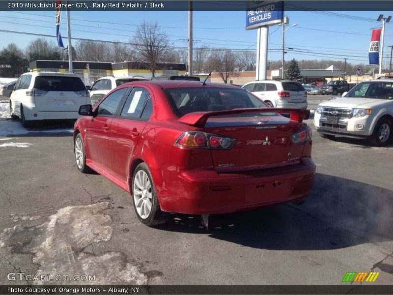 Rally Red Metallic / Black 2010 Mitsubishi Lancer GTS