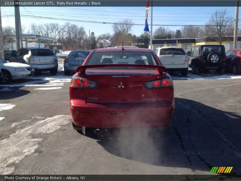 Rally Red Metallic / Black 2010 Mitsubishi Lancer GTS