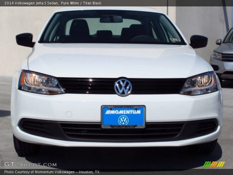 Pure White / Titan Black 2014 Volkswagen Jetta S Sedan
