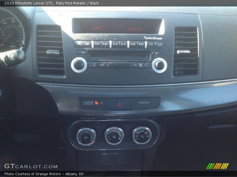 Rally Red Metallic / Black 2010 Mitsubishi Lancer GTS