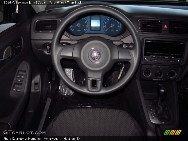 Pure White / Titan Black 2014 Volkswagen Jetta S Sedan