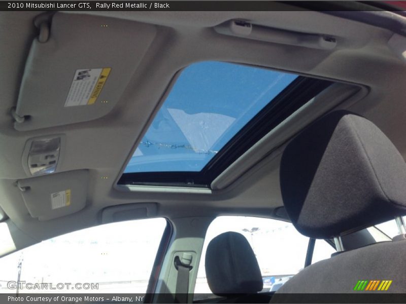 Rally Red Metallic / Black 2010 Mitsubishi Lancer GTS