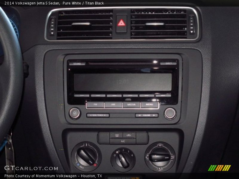 Pure White / Titan Black 2014 Volkswagen Jetta S Sedan