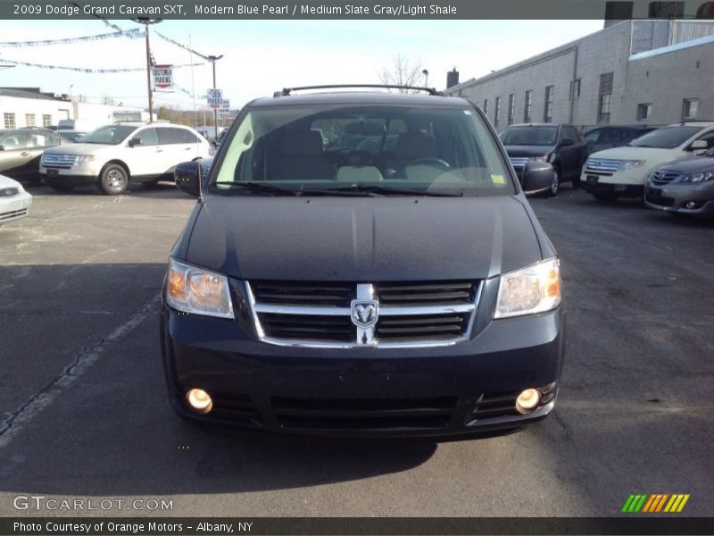 Modern Blue Pearl / Medium Slate Gray/Light Shale 2009 Dodge Grand Caravan SXT