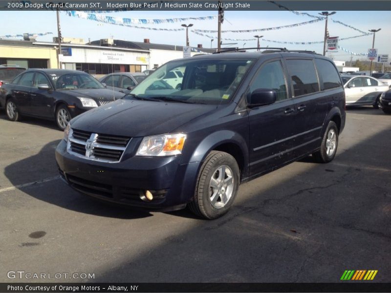 Modern Blue Pearl / Medium Slate Gray/Light Shale 2009 Dodge Grand Caravan SXT