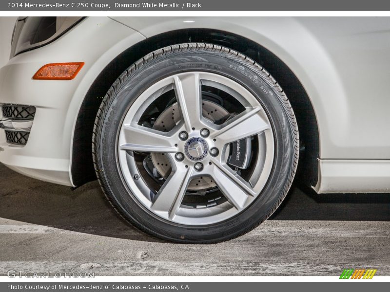 Diamond White Metallic / Black 2014 Mercedes-Benz C 250 Coupe