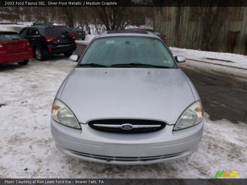 Silver Frost Metallic / Medium Graphite 2003 Ford Taurus SES