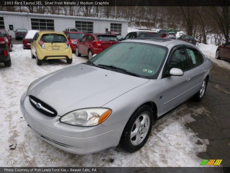 Silver Frost Metallic / Medium Graphite 2003 Ford Taurus SES