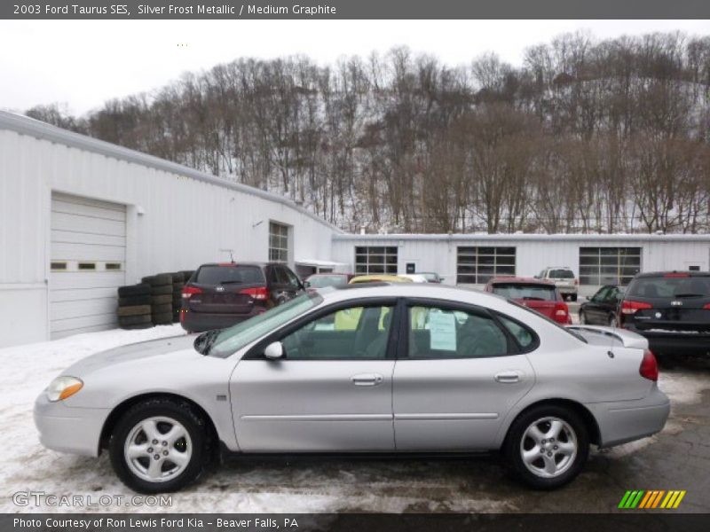 Silver Frost Metallic / Medium Graphite 2003 Ford Taurus SES