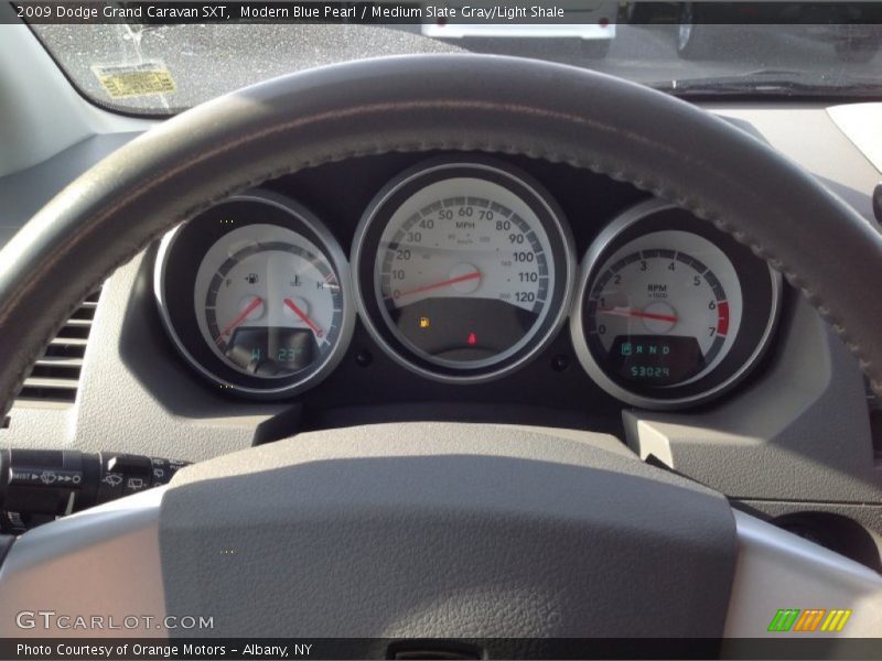 Modern Blue Pearl / Medium Slate Gray/Light Shale 2009 Dodge Grand Caravan SXT