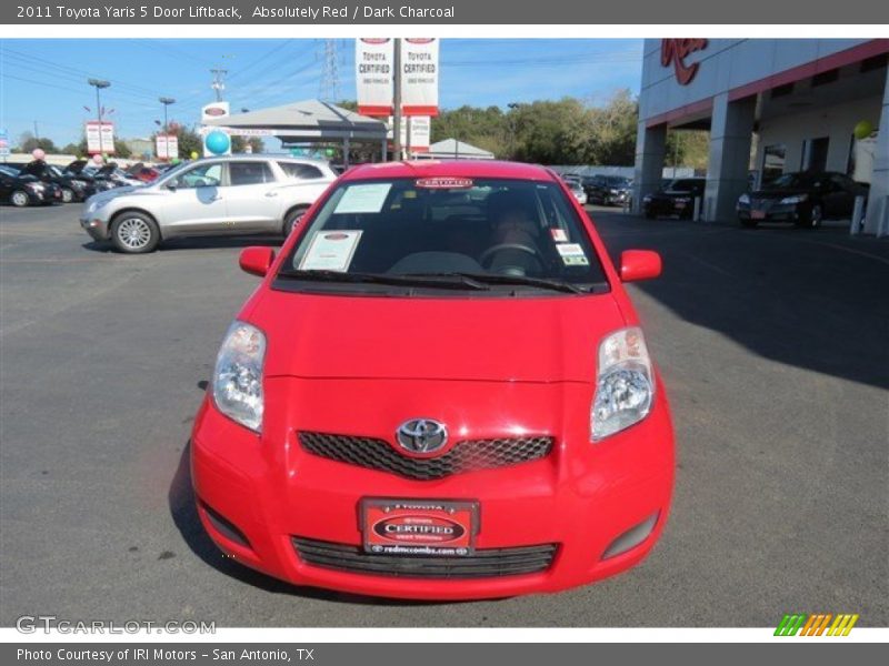 Absolutely Red / Dark Charcoal 2011 Toyota Yaris 5 Door Liftback