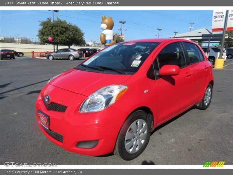 Absolutely Red / Dark Charcoal 2011 Toyota Yaris 5 Door Liftback