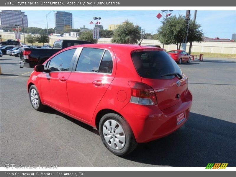 Absolutely Red / Dark Charcoal 2011 Toyota Yaris 5 Door Liftback