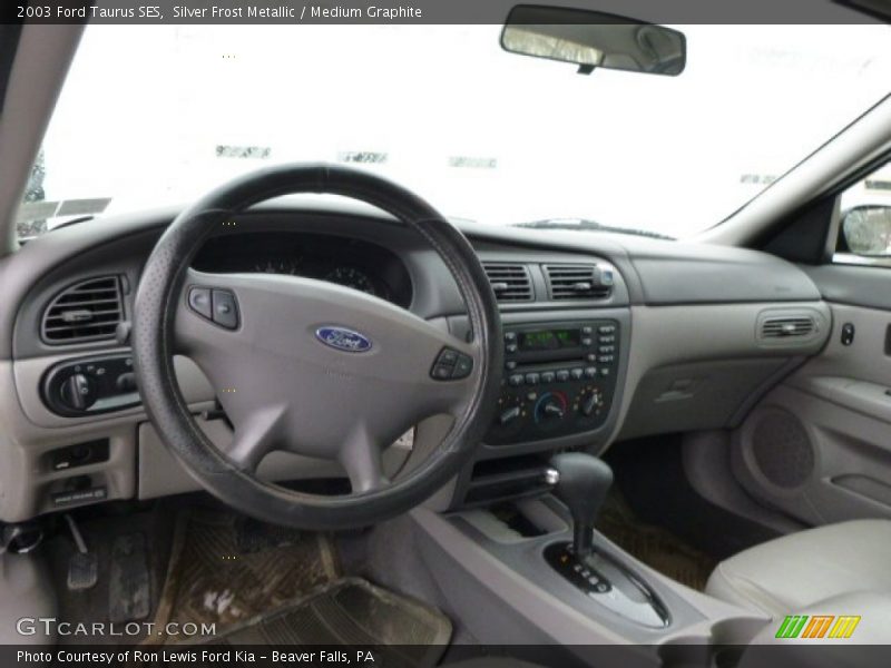 Silver Frost Metallic / Medium Graphite 2003 Ford Taurus SES