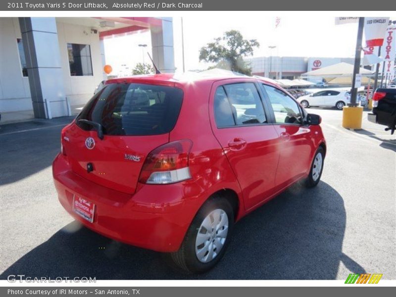 Absolutely Red / Dark Charcoal 2011 Toyota Yaris 5 Door Liftback