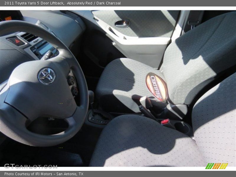 Absolutely Red / Dark Charcoal 2011 Toyota Yaris 5 Door Liftback