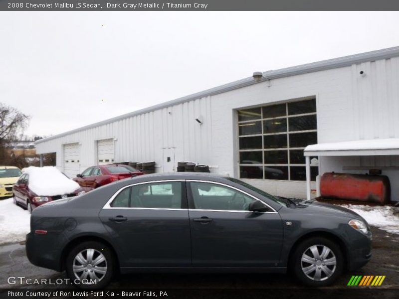 Dark Gray Metallic / Titanium Gray 2008 Chevrolet Malibu LS Sedan