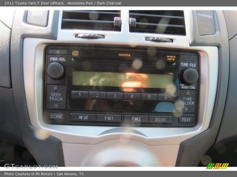 Absolutely Red / Dark Charcoal 2011 Toyota Yaris 5 Door Liftback