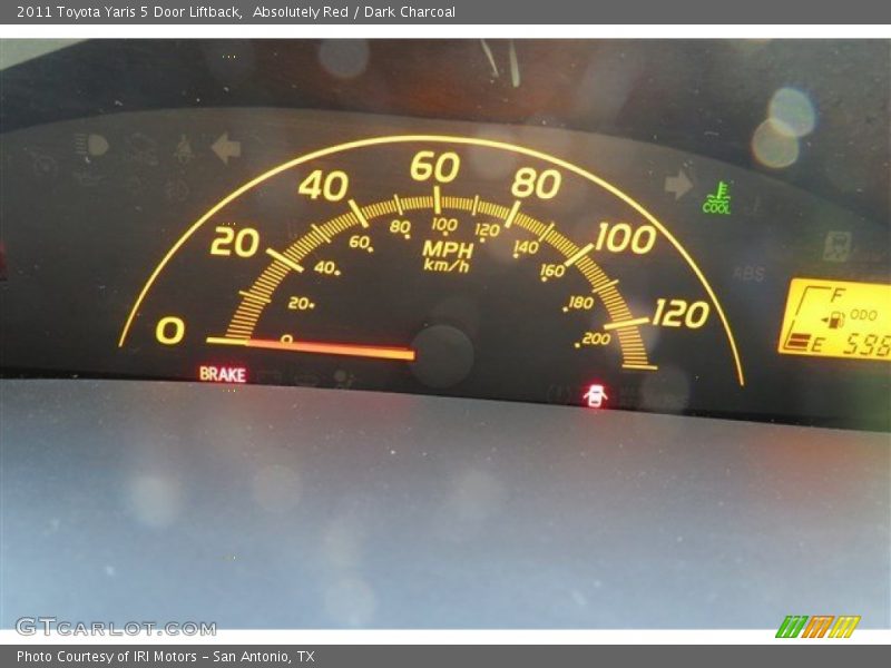 Absolutely Red / Dark Charcoal 2011 Toyota Yaris 5 Door Liftback