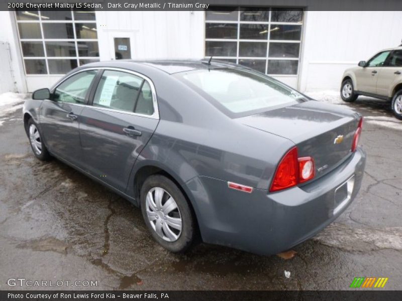 Dark Gray Metallic / Titanium Gray 2008 Chevrolet Malibu LS Sedan