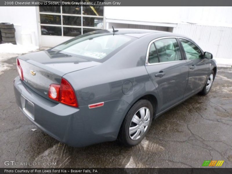 Dark Gray Metallic / Titanium Gray 2008 Chevrolet Malibu LS Sedan