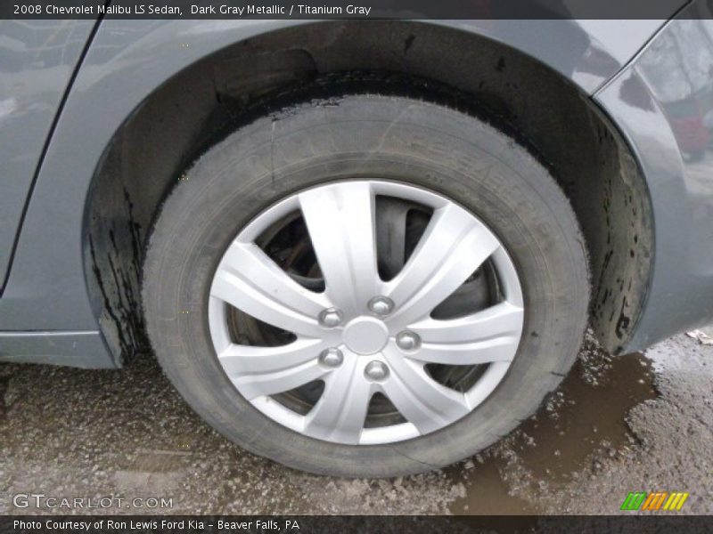 Dark Gray Metallic / Titanium Gray 2008 Chevrolet Malibu LS Sedan
