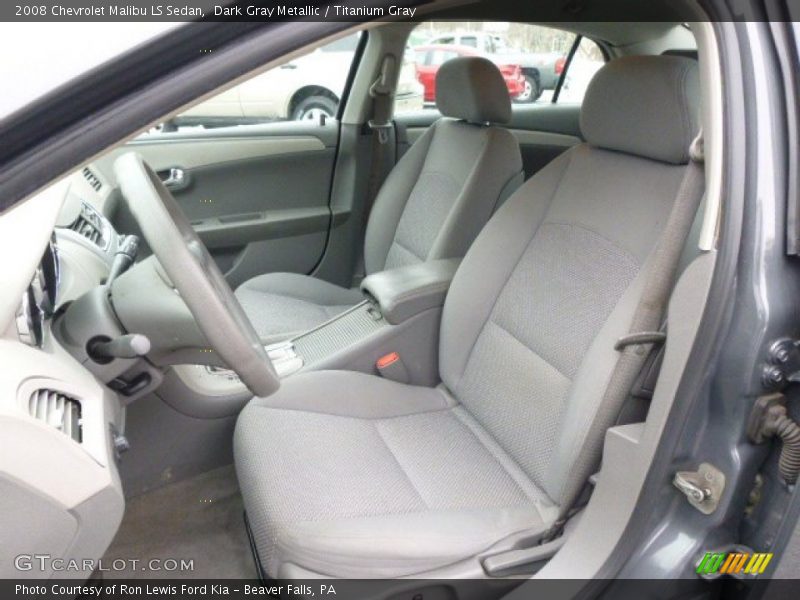 Dark Gray Metallic / Titanium Gray 2008 Chevrolet Malibu LS Sedan