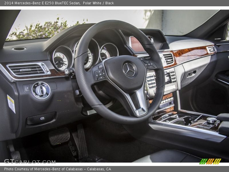 Polar White / Black 2014 Mercedes-Benz E E250 BlueTEC Sedan