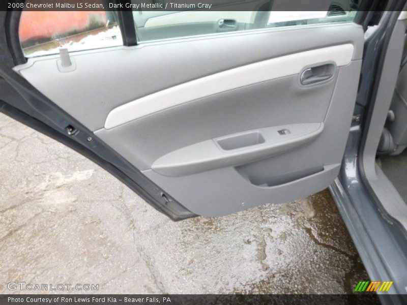 Dark Gray Metallic / Titanium Gray 2008 Chevrolet Malibu LS Sedan