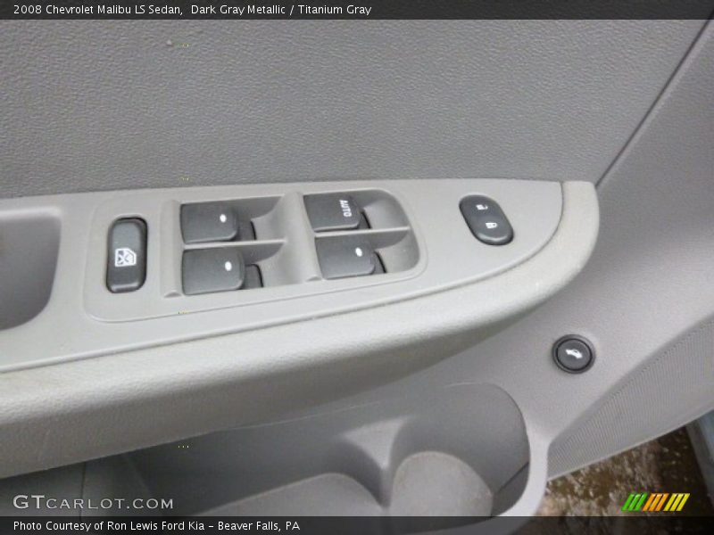 Dark Gray Metallic / Titanium Gray 2008 Chevrolet Malibu LS Sedan