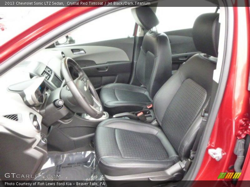 Crystal Red Tintcoat / Jet Black/Dark Titanium 2013 Chevrolet Sonic LTZ Sedan
