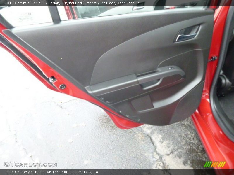 Crystal Red Tintcoat / Jet Black/Dark Titanium 2013 Chevrolet Sonic LTZ Sedan