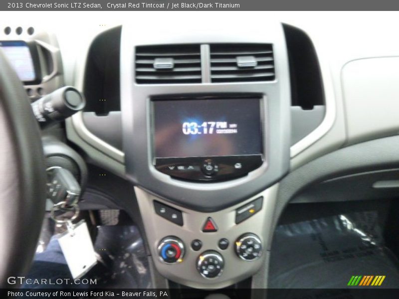 Crystal Red Tintcoat / Jet Black/Dark Titanium 2013 Chevrolet Sonic LTZ Sedan