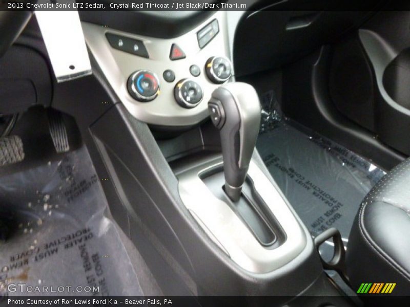 Crystal Red Tintcoat / Jet Black/Dark Titanium 2013 Chevrolet Sonic LTZ Sedan