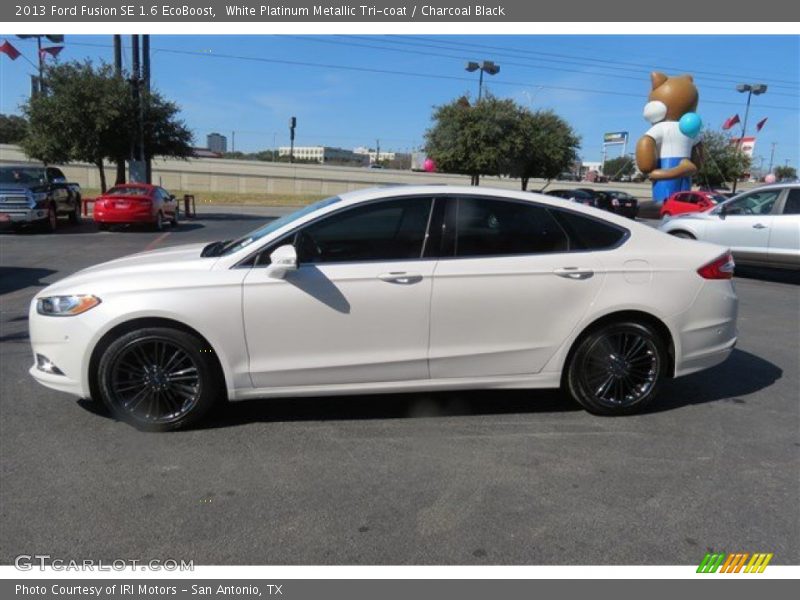 White Platinum Metallic Tri-coat / Charcoal Black 2013 Ford Fusion SE 1.6 EcoBoost