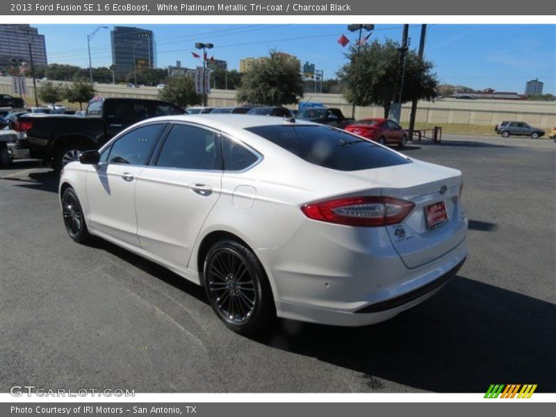 White Platinum Metallic Tri-coat / Charcoal Black 2013 Ford Fusion SE 1.6 EcoBoost
