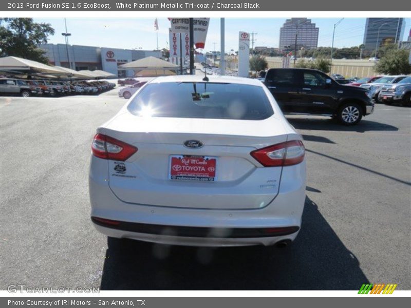 White Platinum Metallic Tri-coat / Charcoal Black 2013 Ford Fusion SE 1.6 EcoBoost