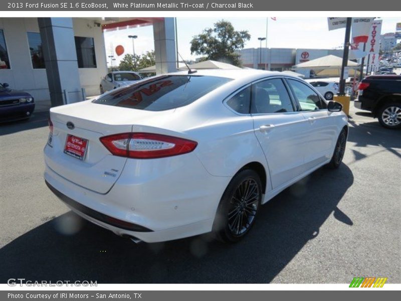 White Platinum Metallic Tri-coat / Charcoal Black 2013 Ford Fusion SE 1.6 EcoBoost