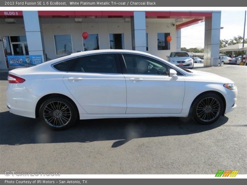 White Platinum Metallic Tri-coat / Charcoal Black 2013 Ford Fusion SE 1.6 EcoBoost