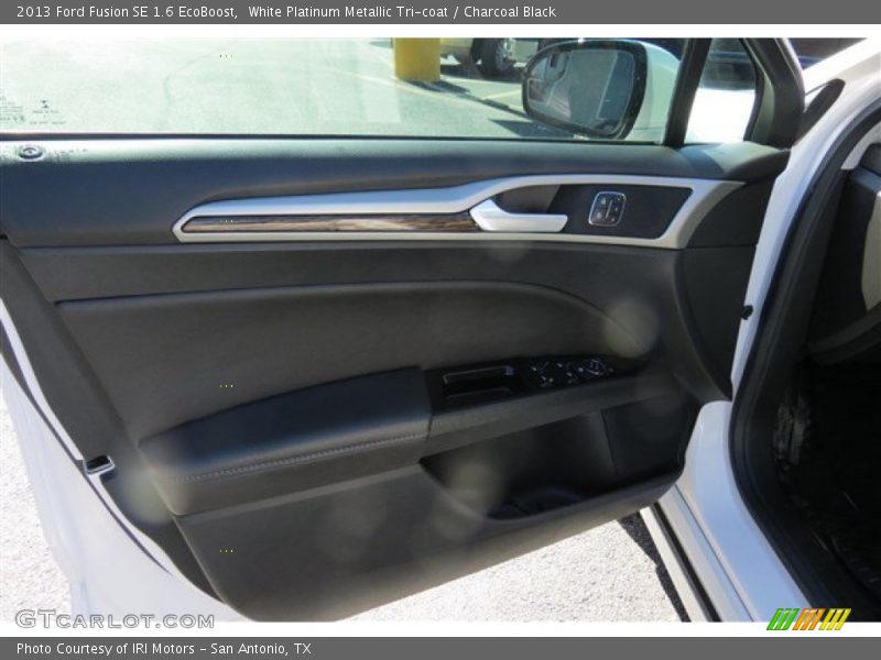 White Platinum Metallic Tri-coat / Charcoal Black 2013 Ford Fusion SE 1.6 EcoBoost