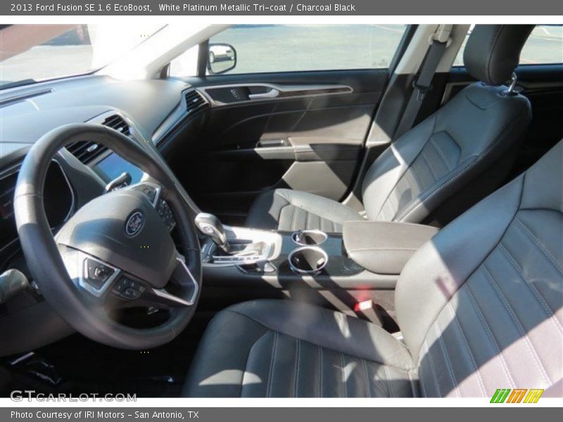 White Platinum Metallic Tri-coat / Charcoal Black 2013 Ford Fusion SE 1.6 EcoBoost