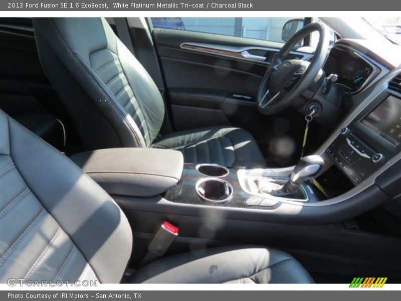 White Platinum Metallic Tri-coat / Charcoal Black 2013 Ford Fusion SE 1.6 EcoBoost