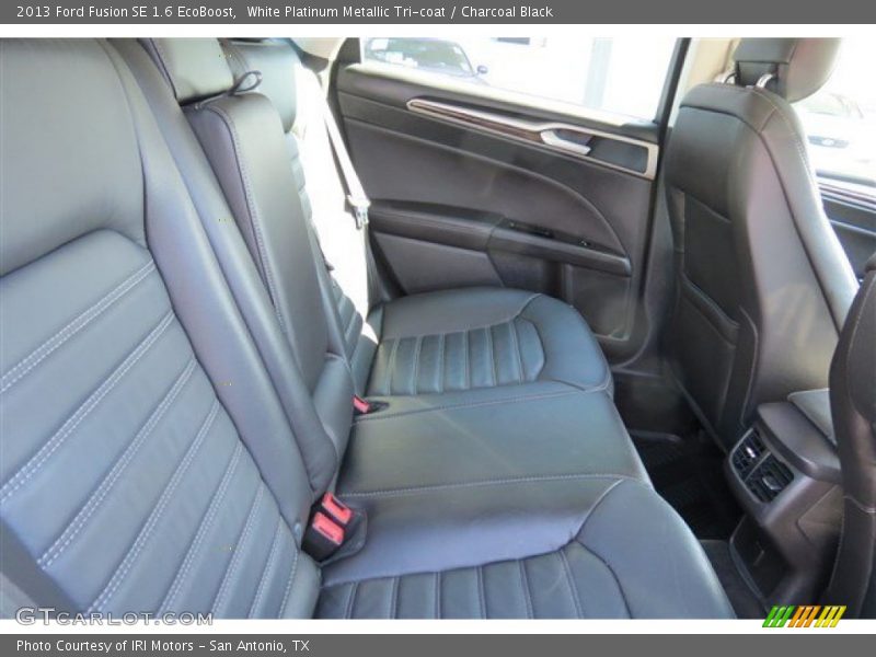 White Platinum Metallic Tri-coat / Charcoal Black 2013 Ford Fusion SE 1.6 EcoBoost