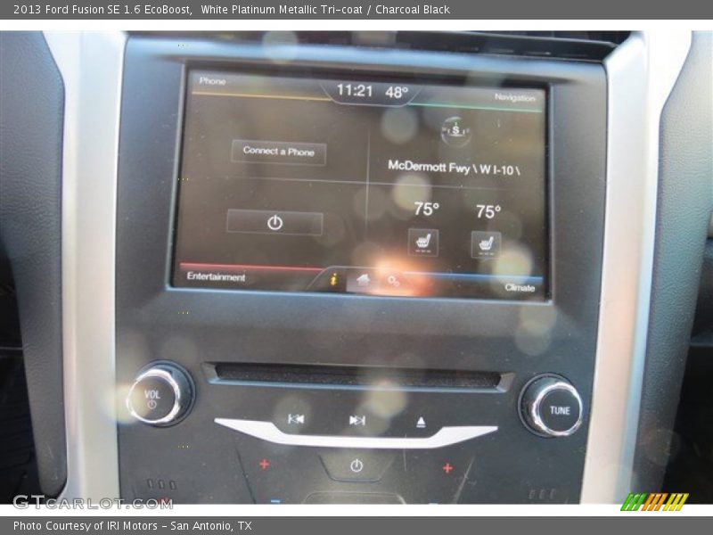White Platinum Metallic Tri-coat / Charcoal Black 2013 Ford Fusion SE 1.6 EcoBoost