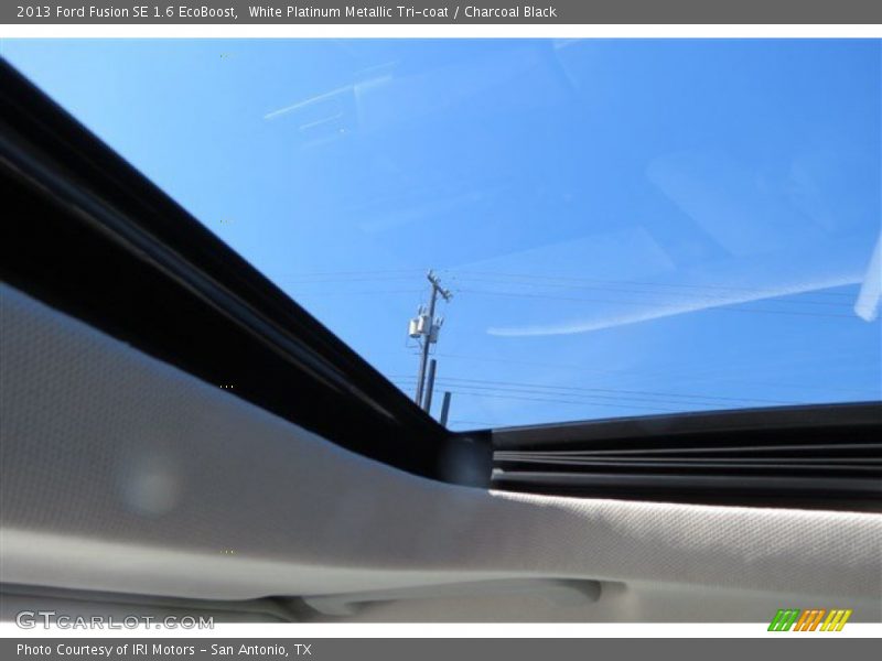 White Platinum Metallic Tri-coat / Charcoal Black 2013 Ford Fusion SE 1.6 EcoBoost