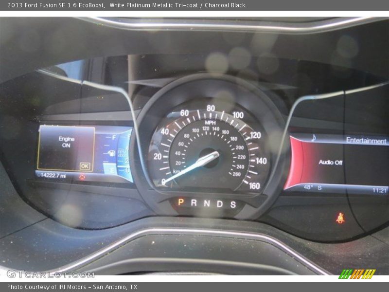 White Platinum Metallic Tri-coat / Charcoal Black 2013 Ford Fusion SE 1.6 EcoBoost