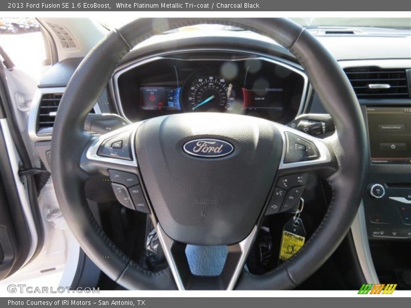 White Platinum Metallic Tri-coat / Charcoal Black 2013 Ford Fusion SE 1.6 EcoBoost