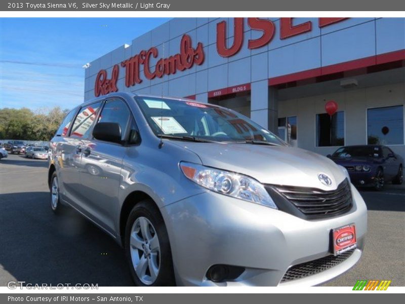 Silver Sky Metallic / Light Gray 2013 Toyota Sienna V6